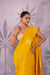 Yellow Handwoven Banarasi Pure Silk Saree