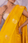 Yellow Handwoven Banarasi Pure Silk Saree