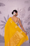 Yellow Handwoven Banarasi Pure Silk Saree