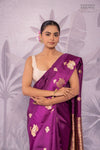 Magenta Pink Handwoven Banarasi Pure Silk Saree