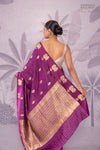 Magenta Pink Handwoven Banarasi Pure Silk Saree