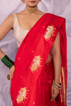 Red Handwoven Banarasi Pure Silk Saree