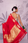 Red Handwoven Banarasi Pure Silk Saree