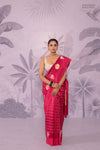 Pink Dual Tone Handwoven Banarasi Pure Silk Saree