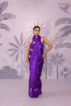 Purple Handwoven Banarasi Pure Silk Saree