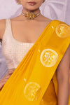 Yellow Handwoven Banarasi Pure Silk Saree