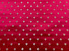 Red Handwoven Banarasi Mashru Silk Fabric