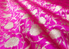 Pink Handwoven Banarasi Silk Fabric