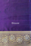 Purple Handwoven Banarasi Silk Saree