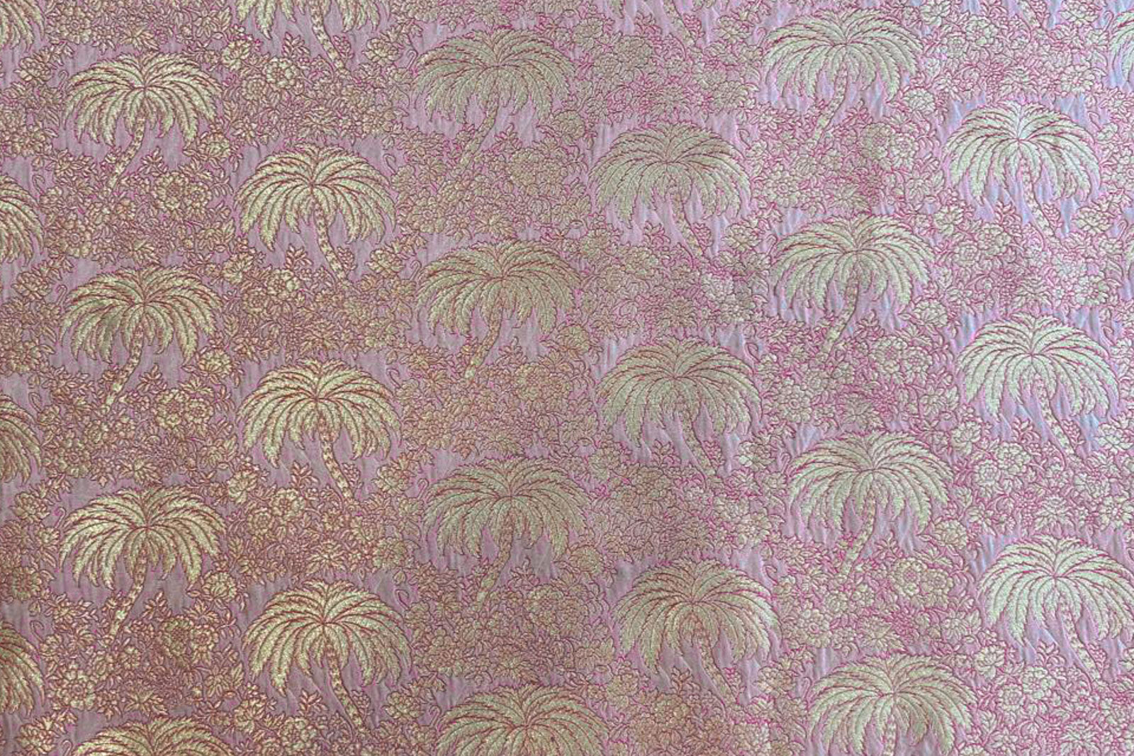 Baby Pink Handwoven Banarasi Silk Fabric