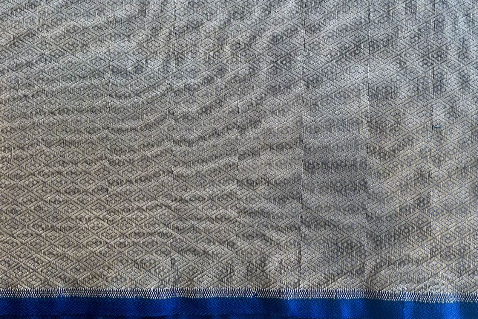 Royal Blue Handwoven Banarasi Silk Fabric