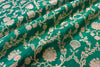 Green Handwoven Banarasi Silk Fabric