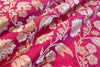 Deep Pink Handwoven Banarasi Silk Fabric