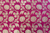 Deep Pink Handwoven Banarasi Silk Fabric