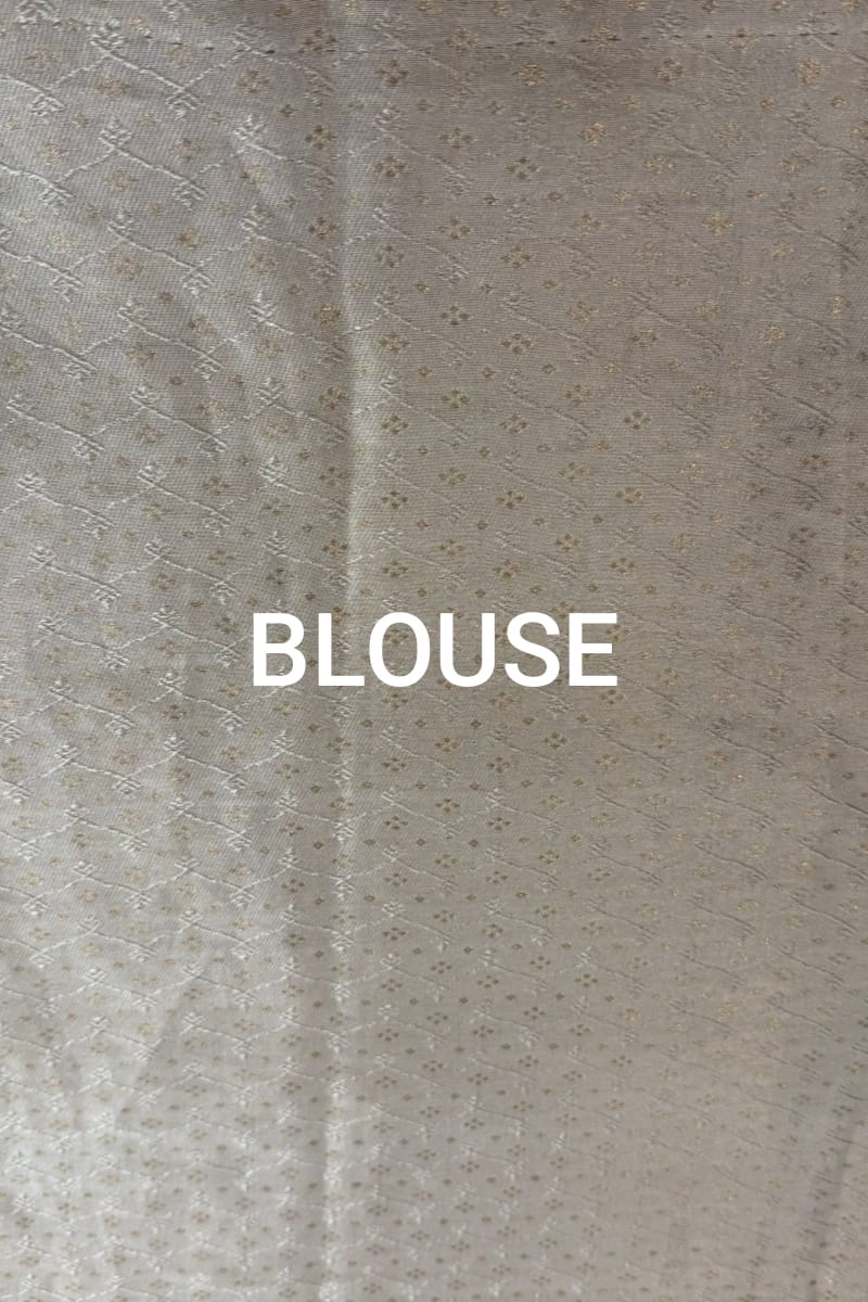 Off-White Handwoven Banarasi Silk Saree