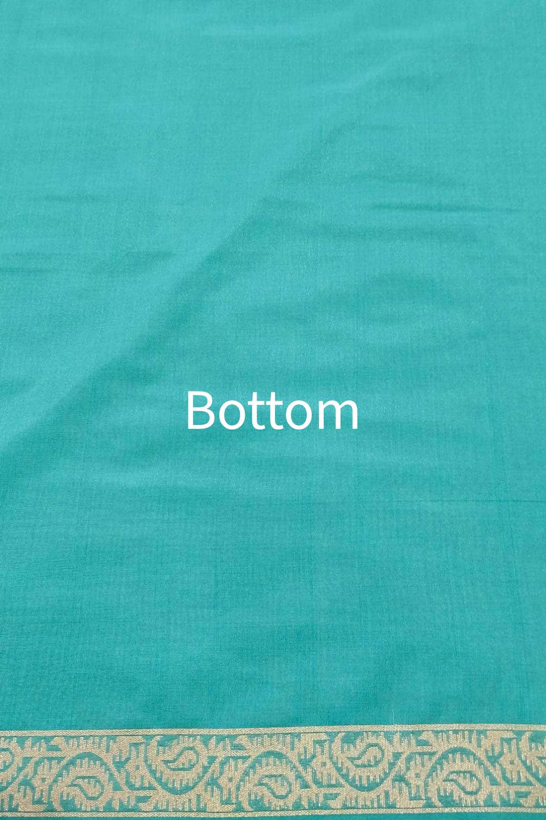 Turquoise Blue Handwoven Banarasi Silk Suit Piece