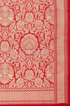 Red Handwoven Banarasi Silk Lehenga