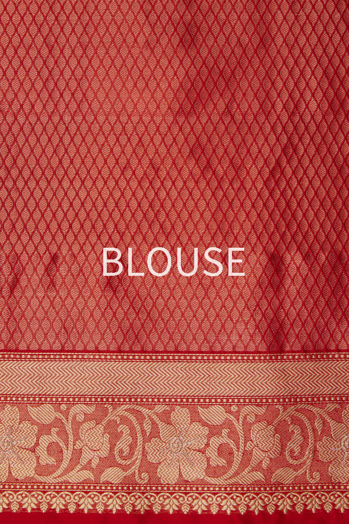 Red Handwoven Banarasi Silk Saree