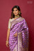 Purple Handwoven Banarasi Kadhua Silk Saree