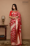 Red Handwoven Banarasi Silk Saree