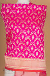 Rani Pink Handwoven Banarasi Silk Dupatta