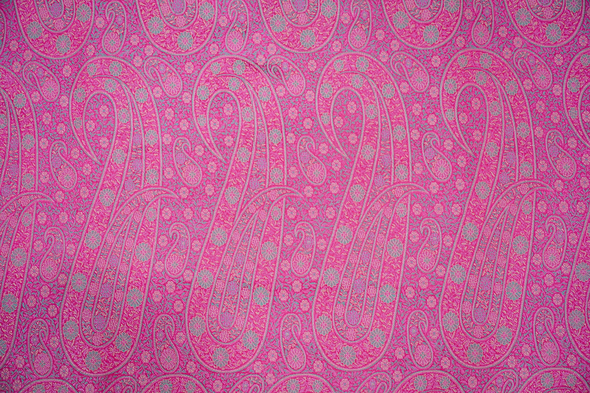 Pink Handwoven Tanchoi Silk Fabric