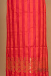Red Pink Handwoven Banarasi Silk Suit Piece