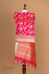 Rani Pink Handwoven Banarasi Katan Silk Dupatta