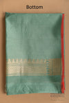 Light Blue Handwoven Banarasi Dupion Silk Suit Piece