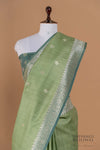 Light Green Handwoven Banarasi Dupion Silk Saree