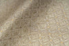 Beige Handwoven Banarasi Tussar Moonga Silk Fabric