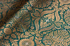 Peacock Blue Handwoven Banarasi Brocade Fabric