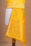 Yellow Handwoven Banarasi Silk Dupatta