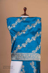 Peacock Blue Handwoven Banarasi Silk Dupatta