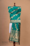 Green Dual Tone Handwoven Banarasi Silk Dupatta