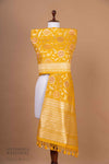 Yellow Handwoven Banarasi Moonga Silk Dupatta