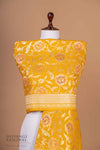 Yellow Handwoven Banarasi Moonga Silk Dupatta