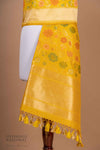 Yellow Handwoven Banarasi Silk Dupatta