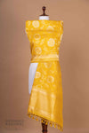 Yellow Handwoven Banarasi Silk Dupatta