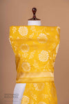 Yellow Handwoven Banarasi Silk Dupatta