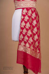 Pink Handwoven Banarasi Georgette Dupatta