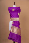 Purple Handwoven Banarasi Kadhua Silk Dupatta
