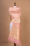 Baby Pink Handwoven Banarasi Silk Dupatta
