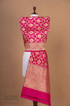 Fuchsia Pink Handwoven Banarasi Silk Dupatta