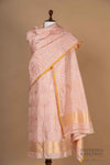 Powder Pink Handwoven Banarasi Silk Suit Piece