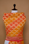 Shaded Orange Handwoven Banarasi  Georgette Dupatta