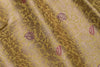 Yellow Handwoven Banarasi Brocade Fabric