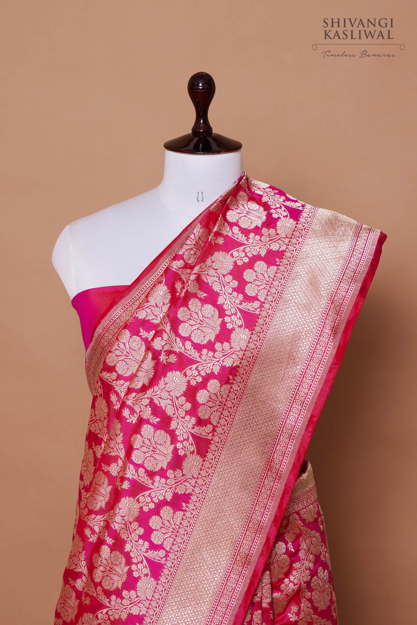 Pink Color Function Wear Glamorous Banarasi Silk Fabric Saree