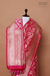 Pink Dual Tone Handwoven Banarasi Silk Saree