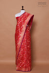 Red Handwoven Banarasi Silk Saree